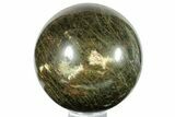 Polished Green Apatite Sphere - Madagascar #253322-1
